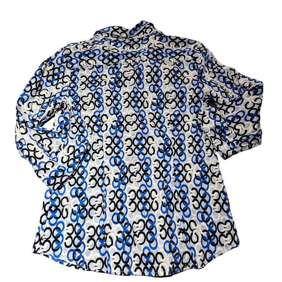 Dana Buchman Button Down Blouse Womens Dress Shirt Size Small Top (641) - Picture 2 of 7